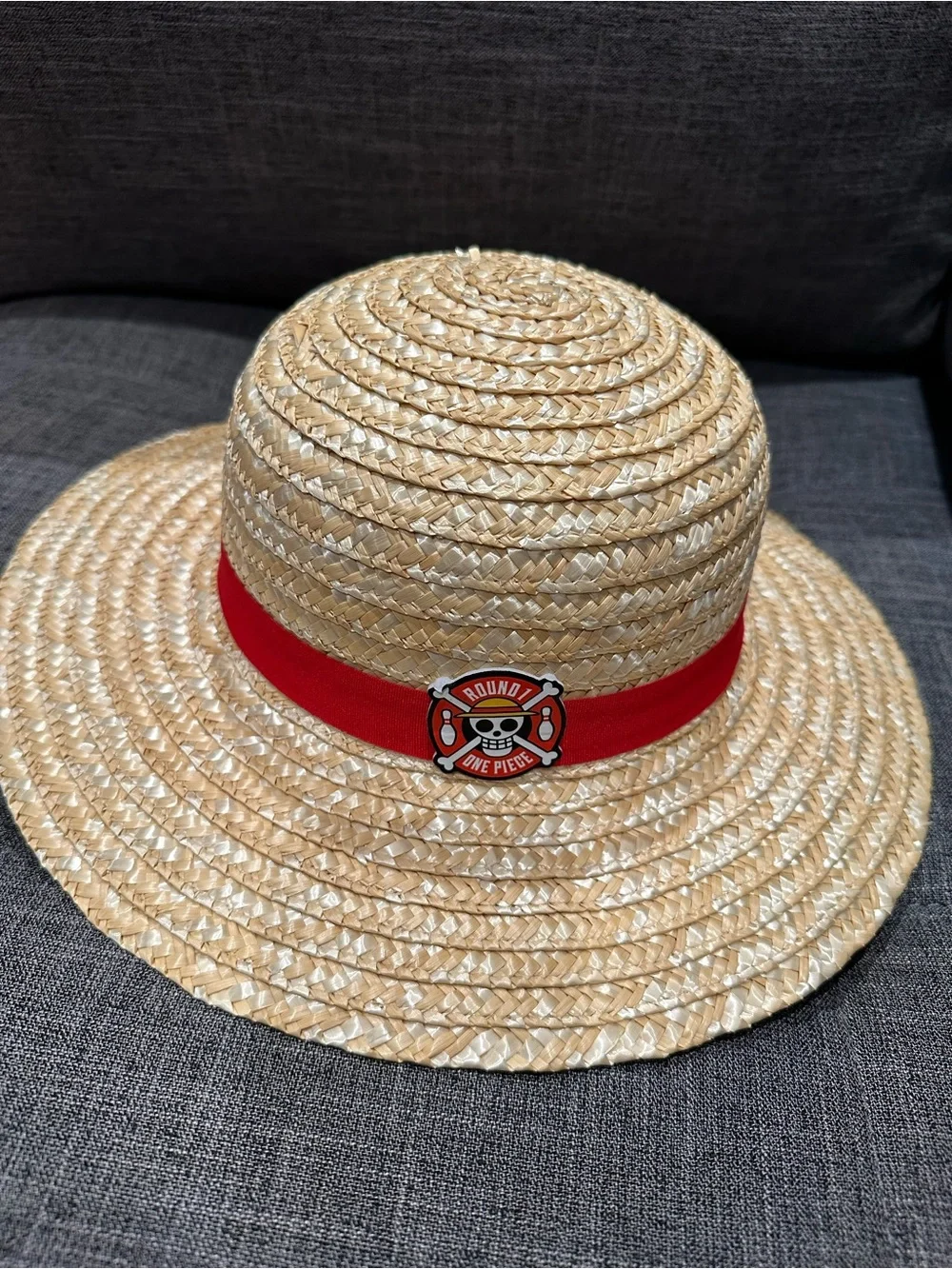 Round One One piece Promo edition Straw Sun Hat with Red Band and Skull Emblem
